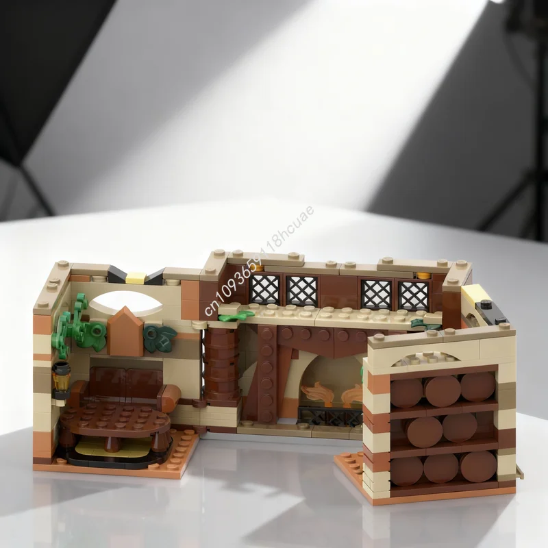 301 Pezzi MOC Harry Potter Sala Comune Modificata, Blocchi da Costruzione, Giocattoli Educativi Fai-da-Te, Regali di Natale