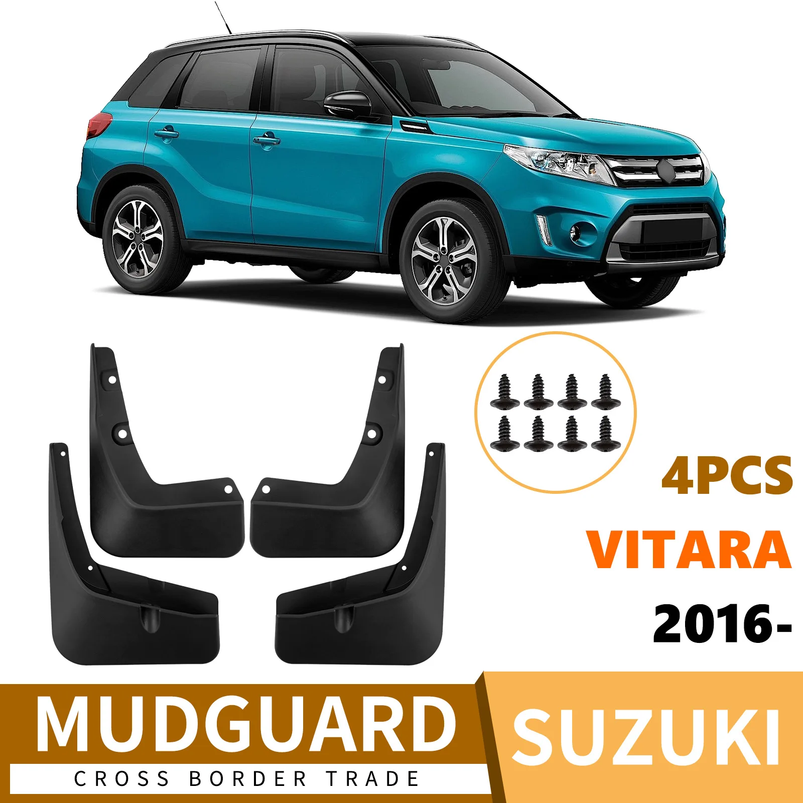 For Suzuki Vitara 2016-2025 Mud Flaps Custom Fit Splash Guards Front Rear Wheel Auto Exterior Decor Accessories