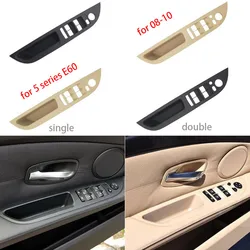 51416983693 51416983703 Beige Zwart Links Rechts Auto Interieur Handvat Binnendeur Armsteun Paneel Trekbekleding Voor Bmw 5 Serie E60