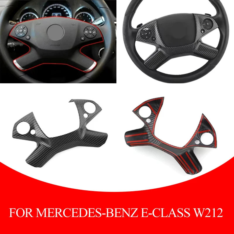 

Для Mercedes-Benz E-Class W212 2009-2013 автомобильный руль, декоративная рамка, наклейка, аксессуары для отделки