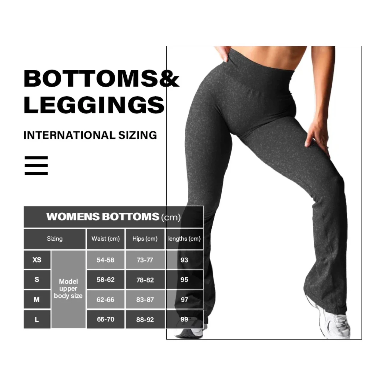 New Black Effortless Flare Leggings Women Soft Workout Tights Fitness Outfits Yoga Pants Gym Wear Spandex Leggings image 6