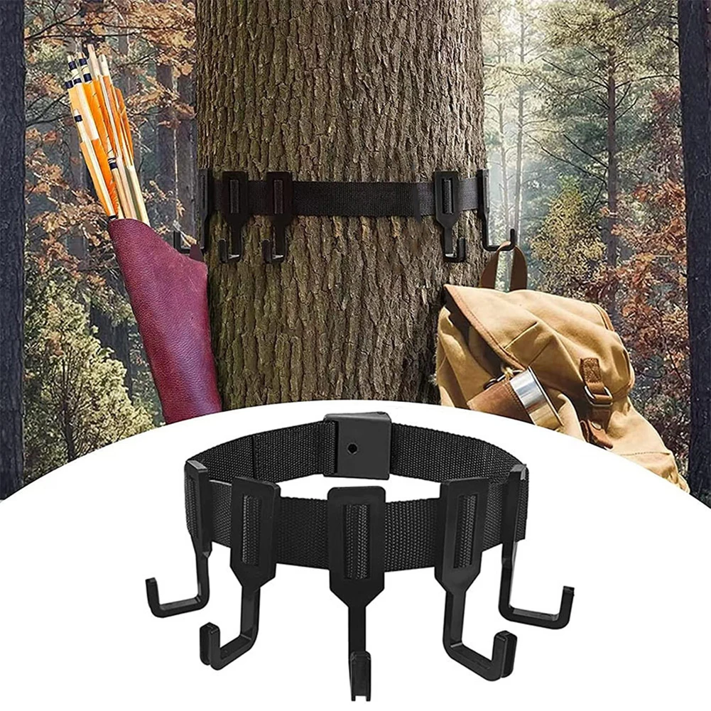 

Hook Holder Strap Hanger Holder Hooks Multi Hook Blinds Gear Hunting Straps Treestand Treestands With Non-Slip