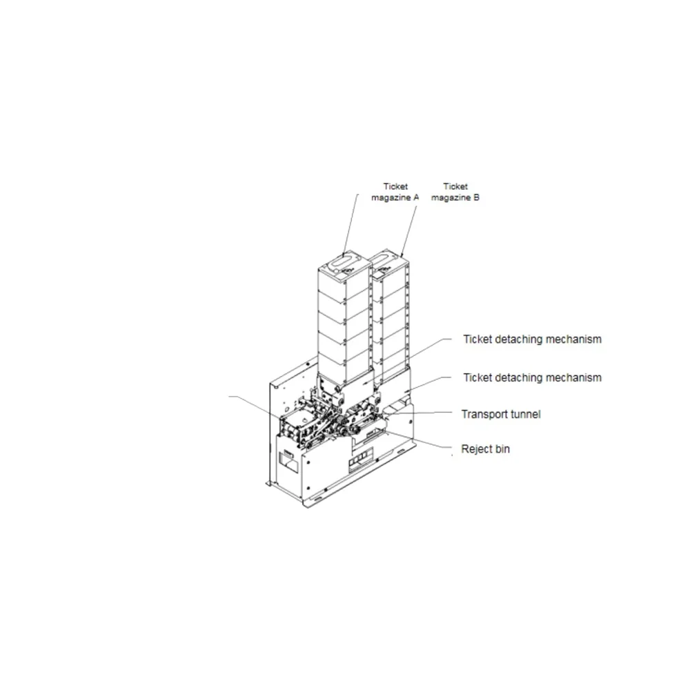 TIM-006A إعادة تدوير موزع البطاقة/الذكرة الأوتوماتيكية لآلة بيع التذاكر النقل الذكي السكك الحديدية مترو مترو #3