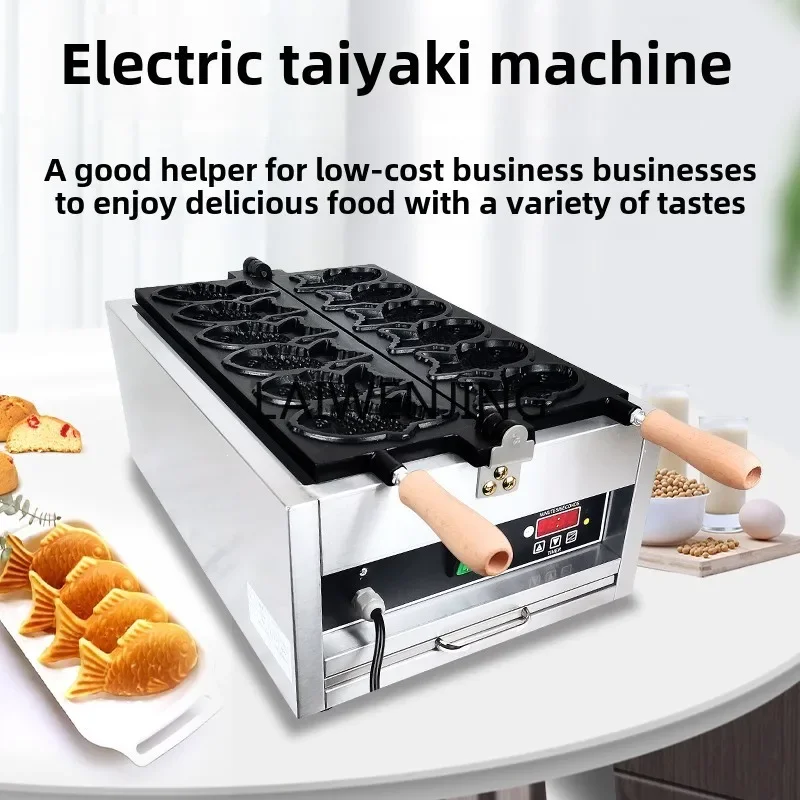 MJY Spuntino per stampo per attrezzature a forma di pesce per piccola macchina per torta di pesce coreana commerciale a 6 fori