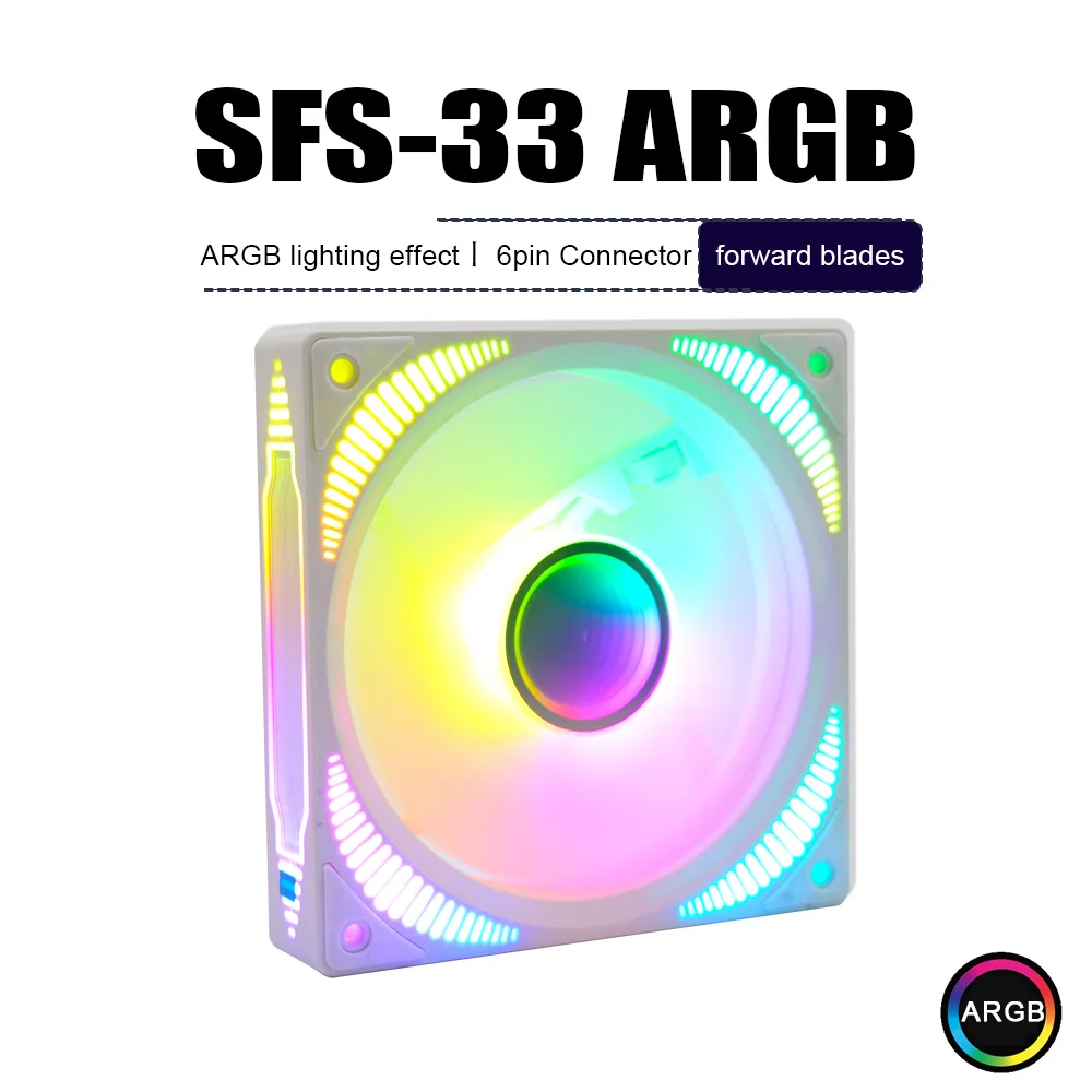 

MANMU Высокое качество Airflow Pc Led Light Вентилятор 1200 об/мин Корпус компьютера Rgb Вентилятор 120 мм Игровой охлаждающий вентилятор Argb Кулер для процессора