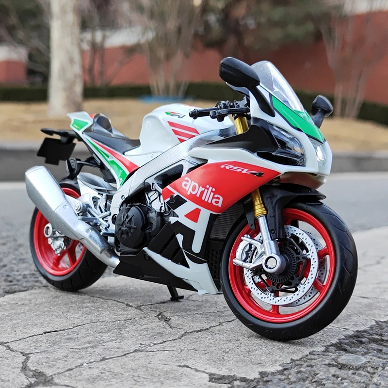

Модель мотоцикла APRILIA RSV4 RR1000 из сплава, масштаб 1:12, литая под давлением, игрушка для мальчиков, подарок на день рождения, любимая игрушка для детей, праздничный подарок