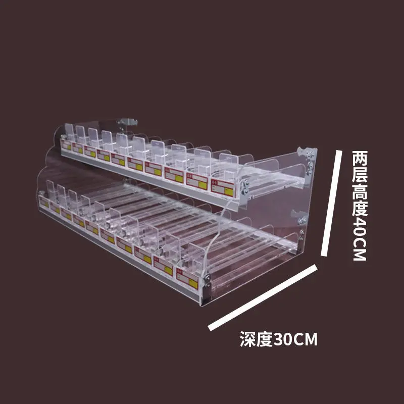 kundenspezifisch. [1723 Repurchases] Automatisches Push-Display-Rack, Thekenkast, Convenience-Store, Supermarke