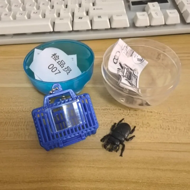 

J.DREAM Япония Гашапон брелок с насекомыми Kawaii Beetle коробка для кормления P6 фигурка миниатюрные предметы капсульные игрушки Gacha аниме аксессуары