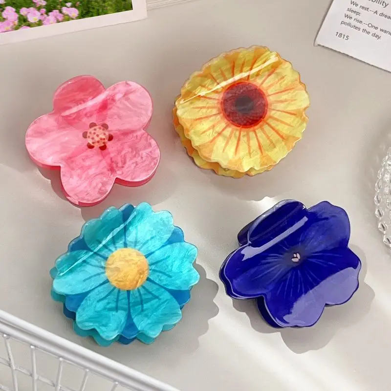 1pc Spring flowers, sunflower hair accessories, hair clips, hairpin clips, ponytail clips, half tied hair, shark clips