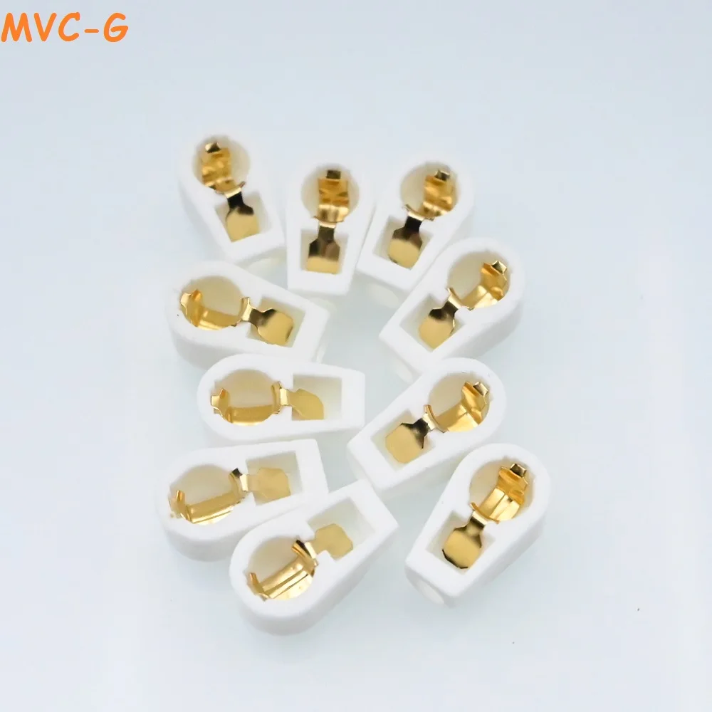 

10 Pieces MCV Electronic Tube Cap Ceramic DIY Amplifier Tube Shield 6.4mm EL519 EL504 EF37 6F8G 6C8G 6J7 6P12P