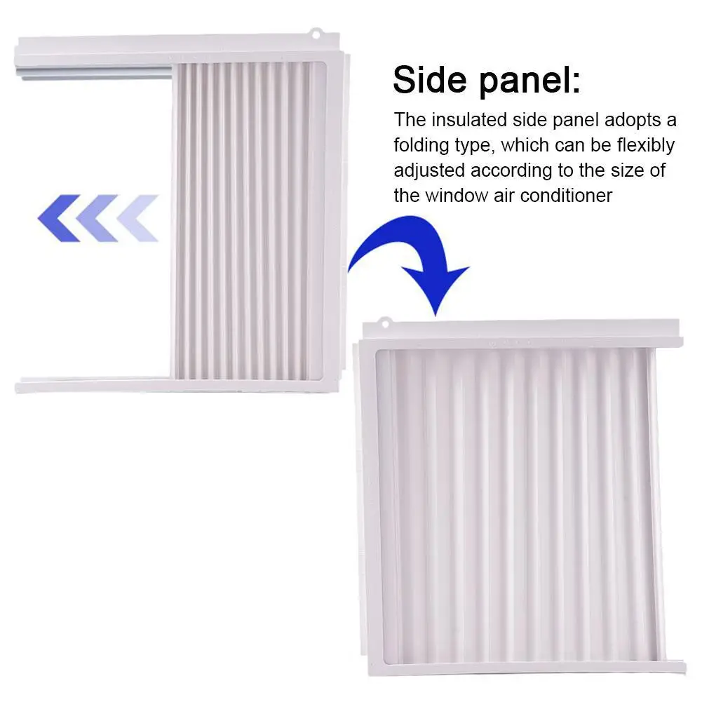 Window Air Conditioner Side Panels With Frame Adjustable Insulation AC Side Panel For 8,000 BTU Window AC Air Conditioning