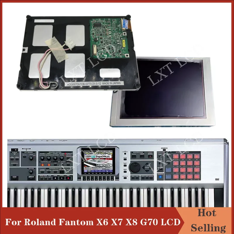 Original 5.7 inch LCD Display Screen For Roland Fantom X6 X7 X8 G70 Display Screen Repair parts