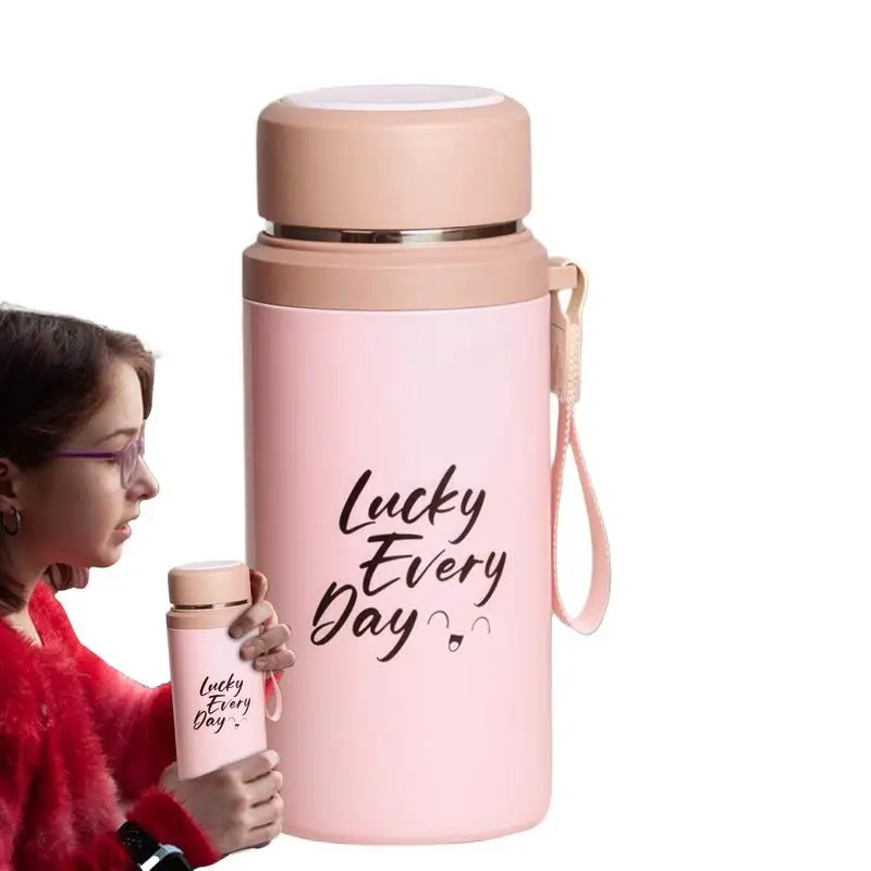 

Insulated Water Bottle 800ml Stainless Steel Thermal Tea Cup With Tea Infuser Portable Drink Mug Hydration Supplies For Hot And