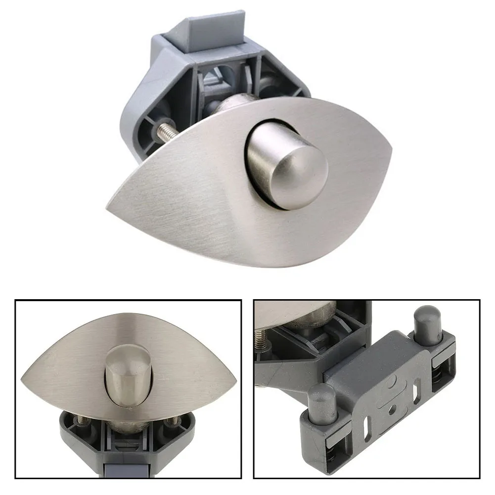 For Travel Trailer Use Push Button Latch Zinc Alloy Construction Keyless Operation System Scratch Resistant Coating