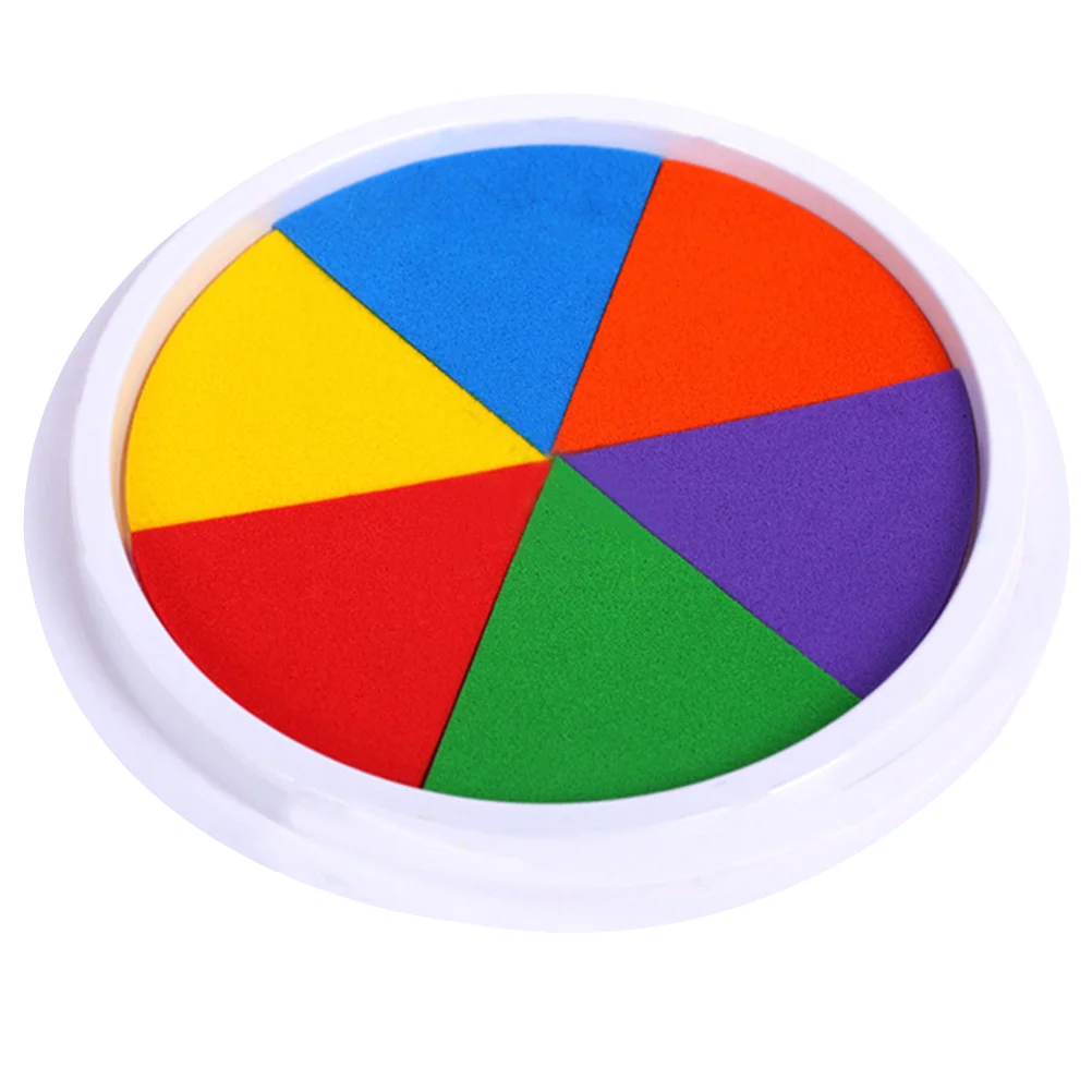 9 قطعة كبيرة قابل للغسل الحبر Stamps الوسادة للأطفال اليد النخيل الطباعة على ورقة الخشب النسيج Crafts بها بنفسك الحرف طلاء جدران الزفاف الديكور