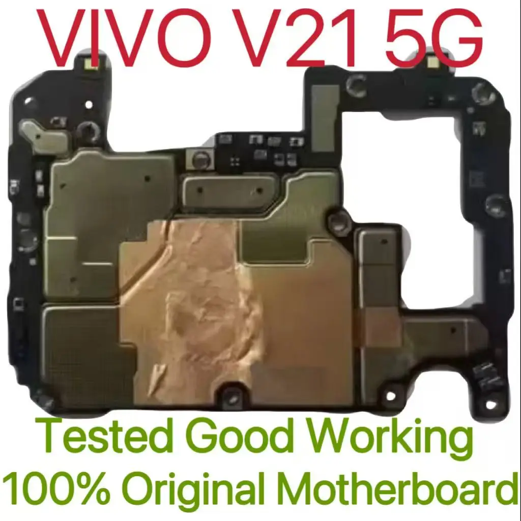 Global Version Original Unlocked Motherboard for VlVO V21 5G Tested Circuit Plate Main Logic Board for VlVO V21 5G