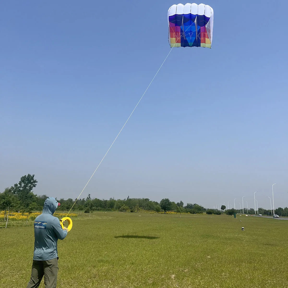 HFLY-Nouvel Arrivage 6 SQ.M. Cerfs-volants Pilotes Gonflables en Mosaïque pour Adultes, Nylon Ripstop, Lève-Cerf Coloré, Haute Qualité, Doux