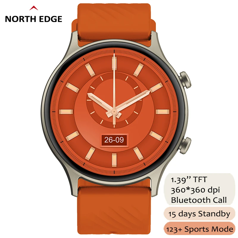 NORTH EDGE 2023 NL73 Smart Watch Men Women Bluetooth Call 24H Heart Rate Custom Watch Face Sport Fitness Tracker For Andorid IOS