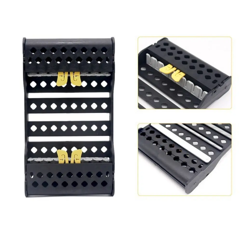 Practical Plastic Dental Disinfection Rack Autoclavable Multicolor Dental Burs Holder Sterilization Tray Rack Laboratory