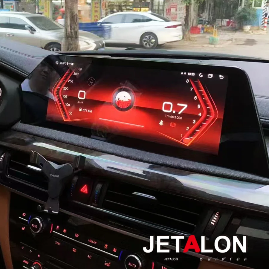 

12.3-дюймовый Android-экран с CarPlay для BMW X5 X6 F15 F16 2007-2018, автомобильная магнитола, мультимедийный видеоплеер, GPS-навигация, головное устройство