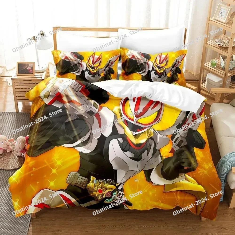 

Kamen Rider Geats Bedding Set Single Twin Full Queen King Size Bed Set Adult Kid Bedroom Duvet cover Sets 3D Anime Bed Sheet Set