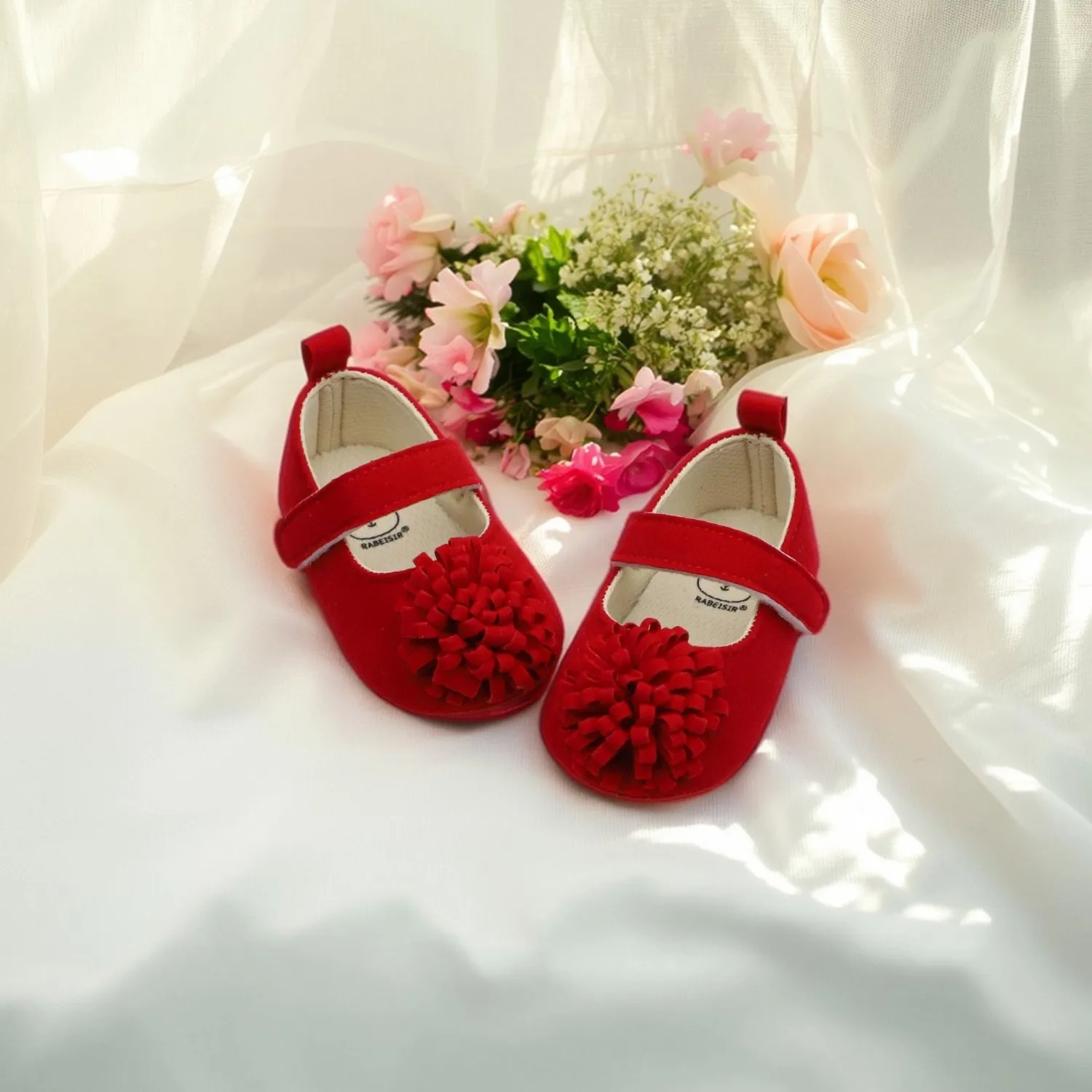 

Baby shoes, princess shoes, baby walking shoes, 0-6-12-18 months wedding shoes, anti slip and breathable