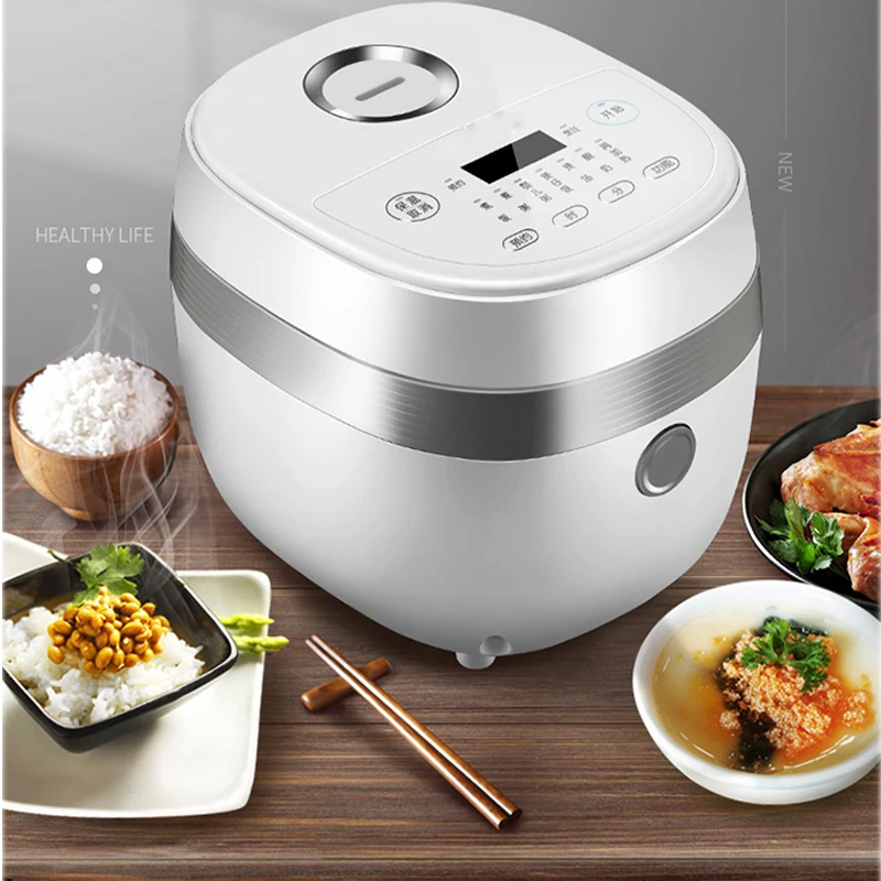 Rice Cooker Mini Smart Electric Rice Cooker Home 1.6L Multifunction Reservation Kitchen Appliance 350W Dormitory Available