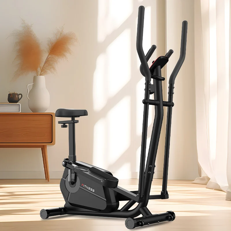 

4KG Flywheel Smart Elliptical Trainer Magnetic Control Seat LCD Display Home Cardio Bike