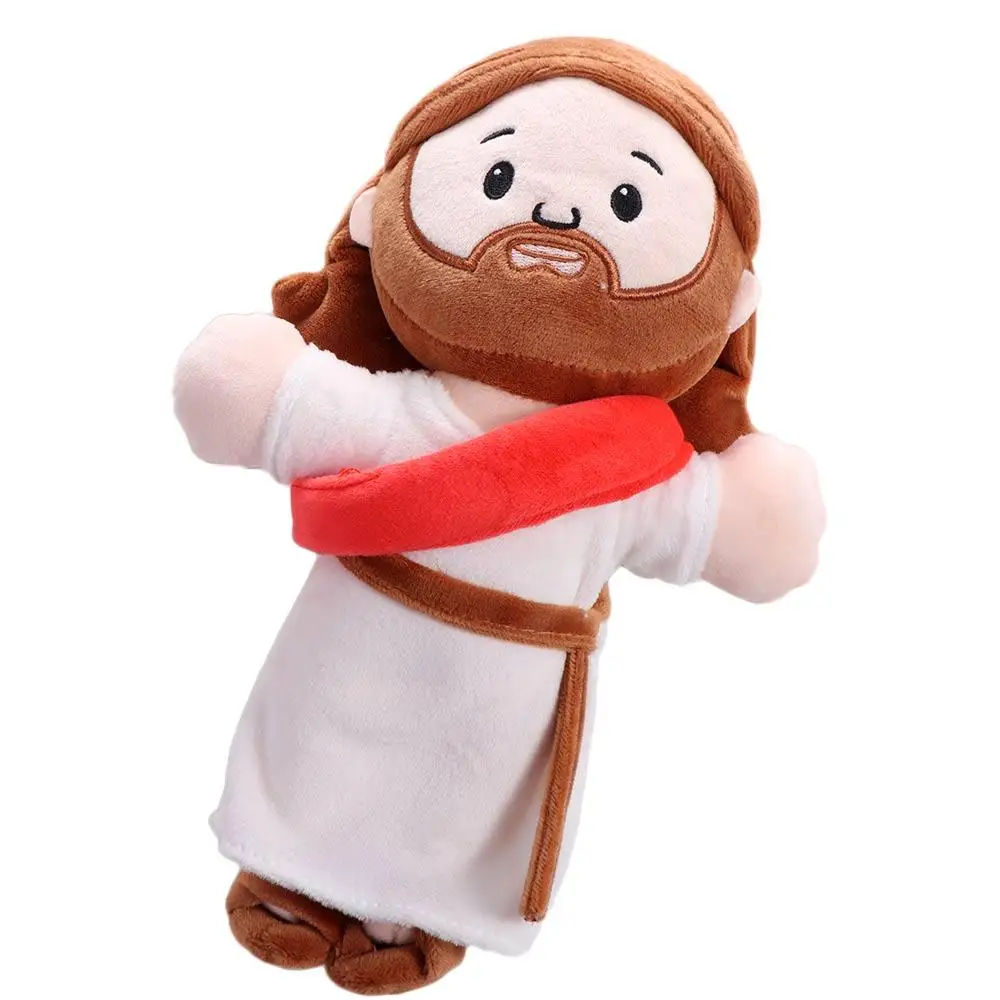Animal en peluche jésus dessin animé Kawaii sainte famille poupée mignon 25 cm Christ religieux peluche Figure amis cadeaux d'anniversaire