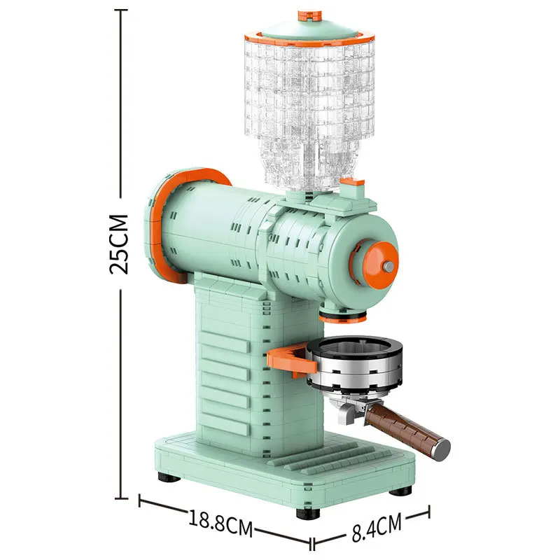 Adult-Geared Coffee Maker & Grinder Building Set Creative Holiday Gift with Entertainment Design and Precision Craftsmanship