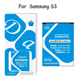 Replacement XDOU Battery For Samsung Galaxy S3 I9300 I9308 L710 I535 I9300i Genuine Bateria EB-L1G6LLU With NFC 2100mAh