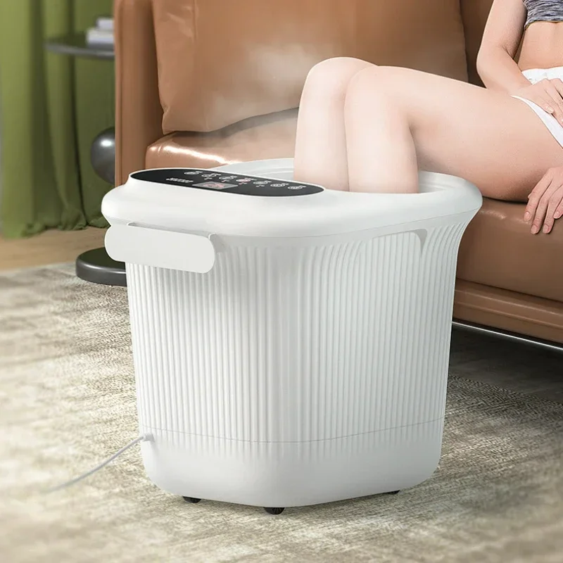 110V/220V Foot Massager Machine High-deep Calf Heat Constant Temperature Fumigation Foot Bath Bucket Automatic Electric Foot Spa