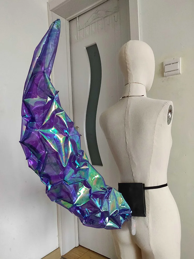 Das heiße Spiel LOL KDA cos Ahri Fox Tail Cosplay Prop leuchtende handgemachte One Tail Prop