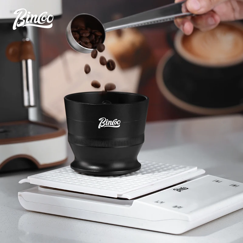 Bincoo 51/58mm Dosing Shakers Espresso Coffee Powder Receiver Container Espresso Grounds Dosing Cup Barista Coffee Accessories