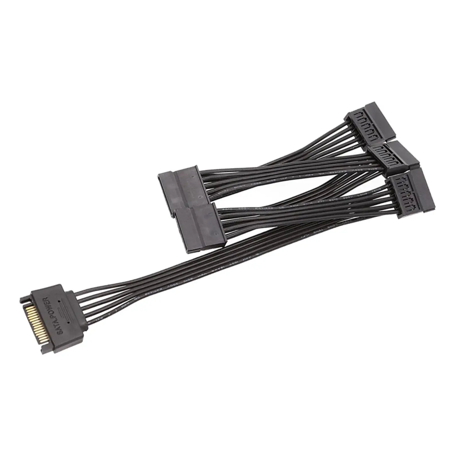 Accessories Copper Supply Splitter 18AWG Replacement 60cm Adapter 5 Port SSD Extension Cable 15 Pin Male to Female