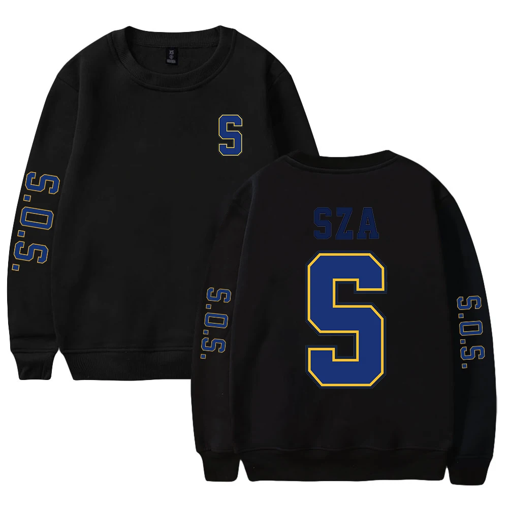 SZA SOS Blind New Album 2023 World Tour Merch Crewneck Long Sleeve Streetwear Men Women Sweatshirt Fashion Clothes