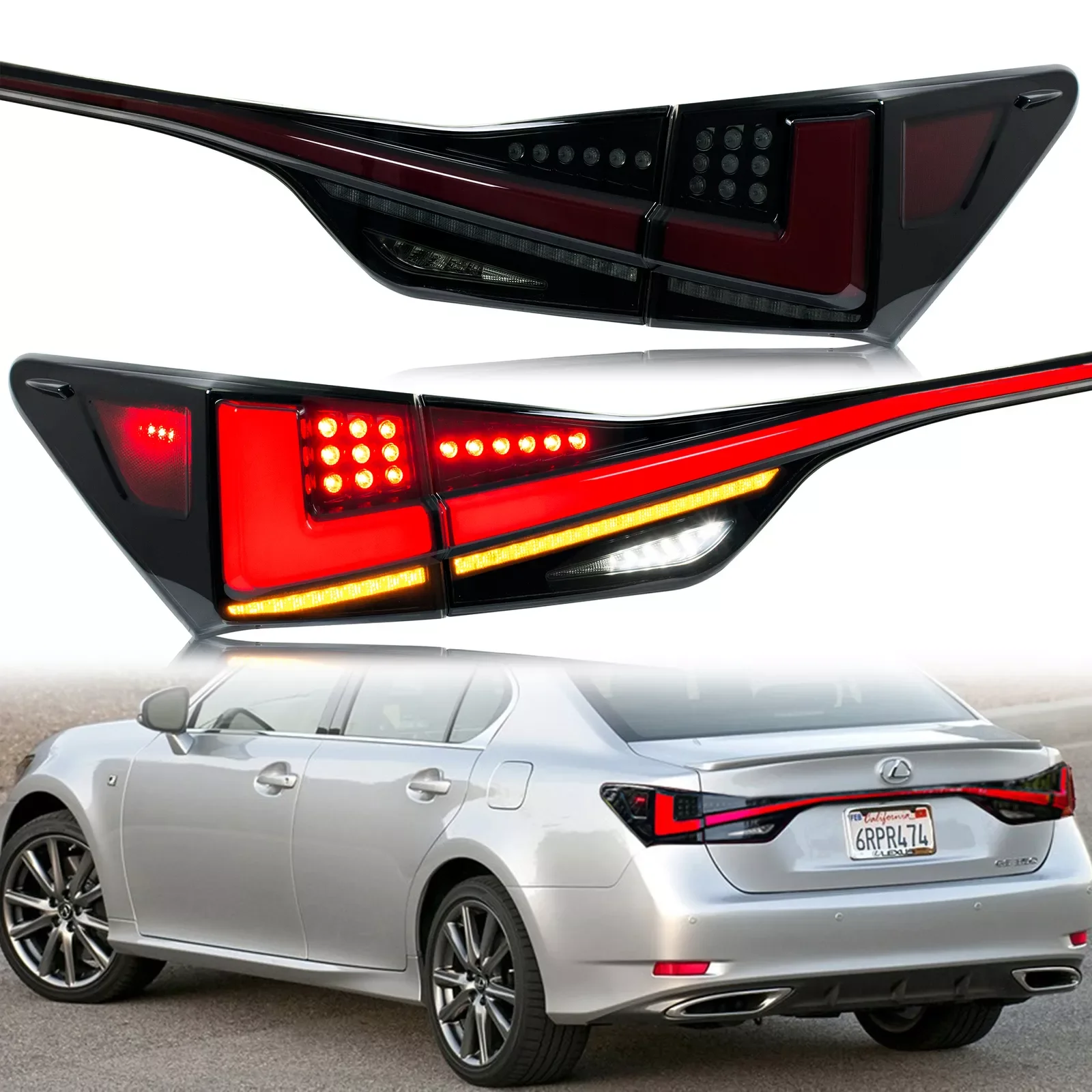 

Zhengwo Factory Modified Led Tail Lights For Lexus GS250 GS300 2012-2023 Auto Accessories Back Light Rear Lamp Plug And Play