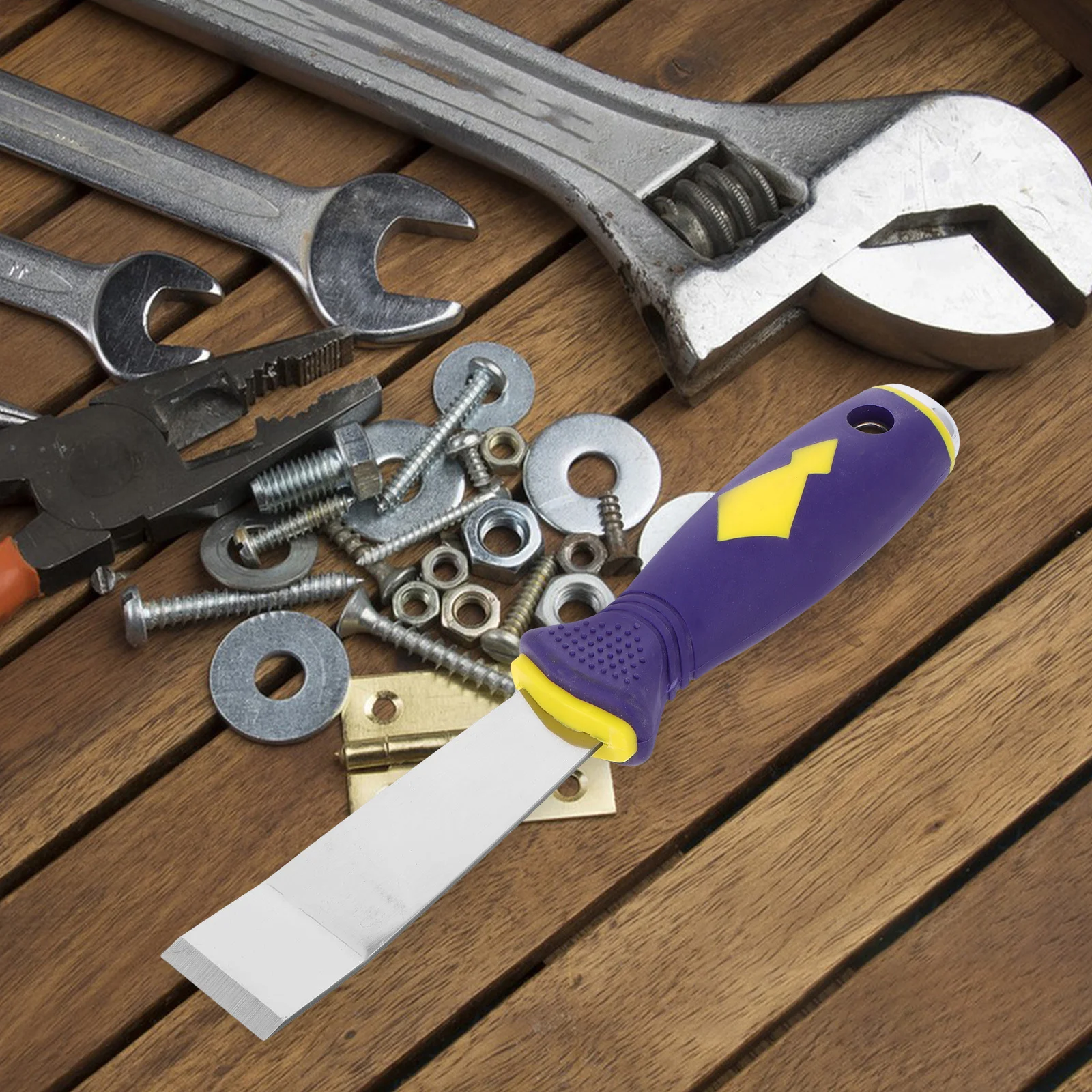 

Tire Repair Tool Wheel Weight Removal Scraper Multifunctional Car Tire Patch Kit For Quick Fix Emergency Repairs