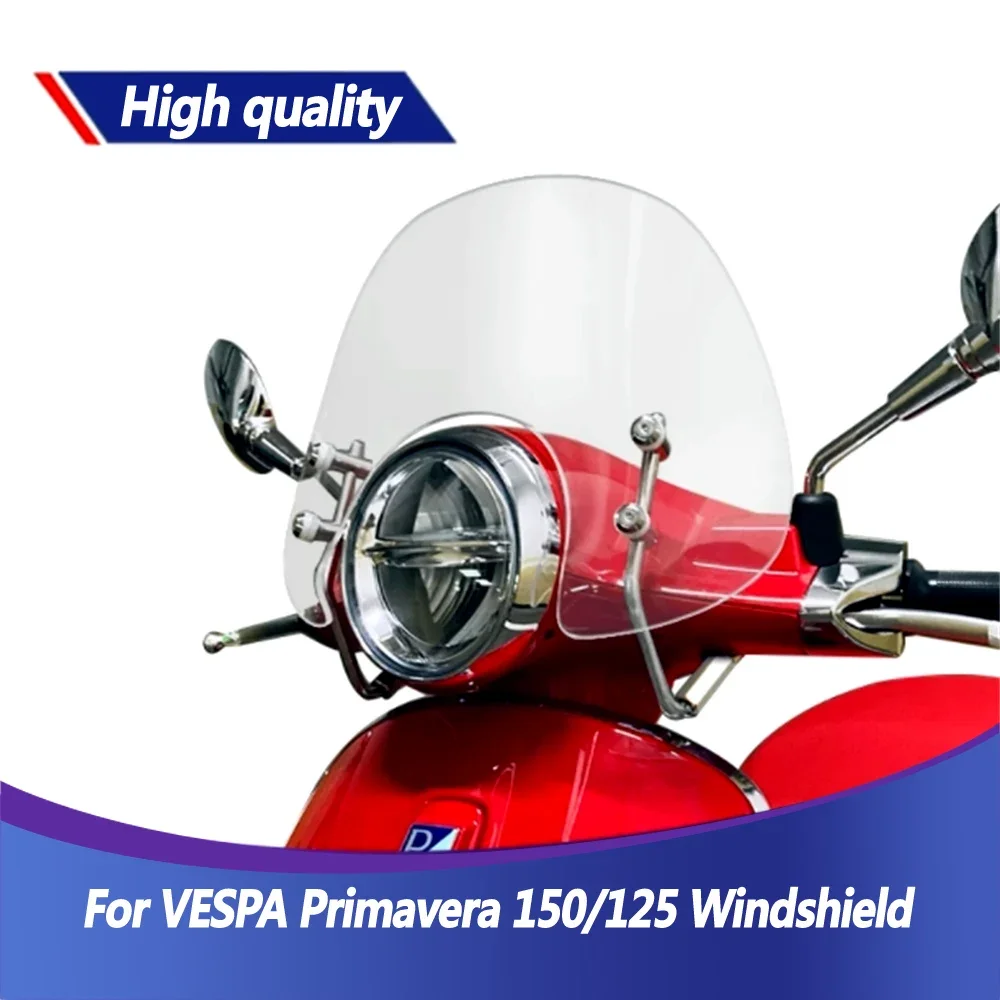 

For Piaggio VESPA Primavera 150 Primavera 125 Windshield Modification Primavera150/125 High Quality Front Windshield Chest Guard