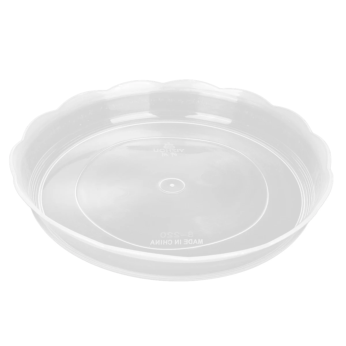 

20 Pcs Round Plant Trays Durable Plastic Flowerpot Saucer Transparent Small Planter Bottom Protection Water Drainage Garden