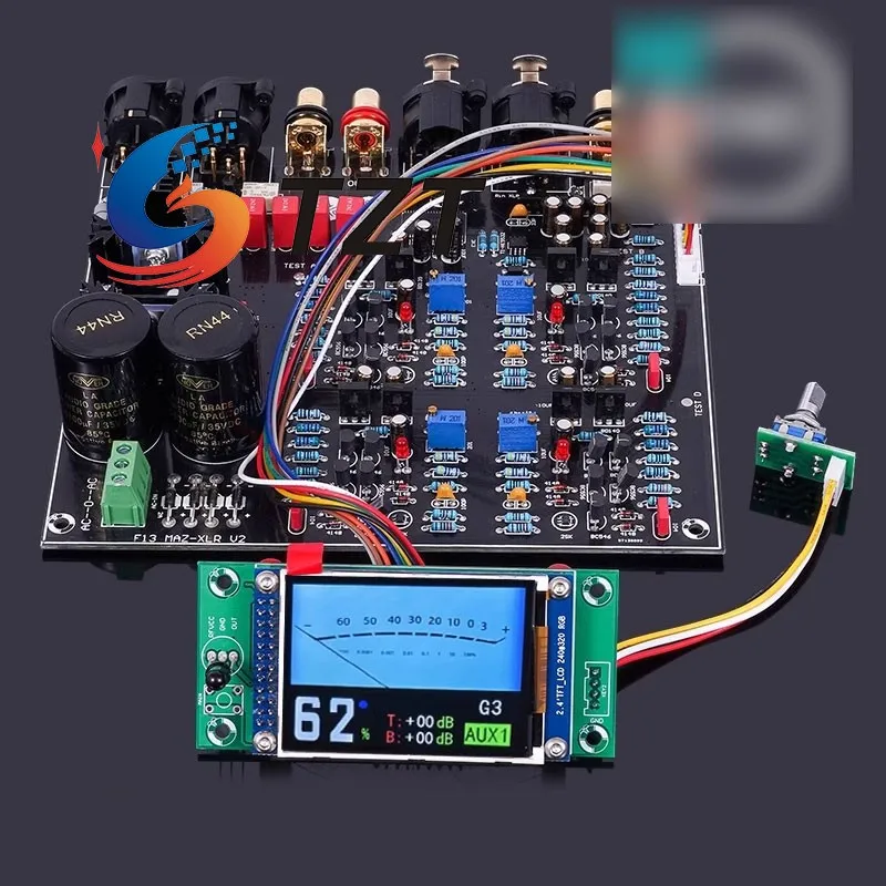 Tzt PAP-HD1-XLR hi-end totalmente balanceado placa pré-amplificadora suporte substituição de controle remoto para circuito hdam