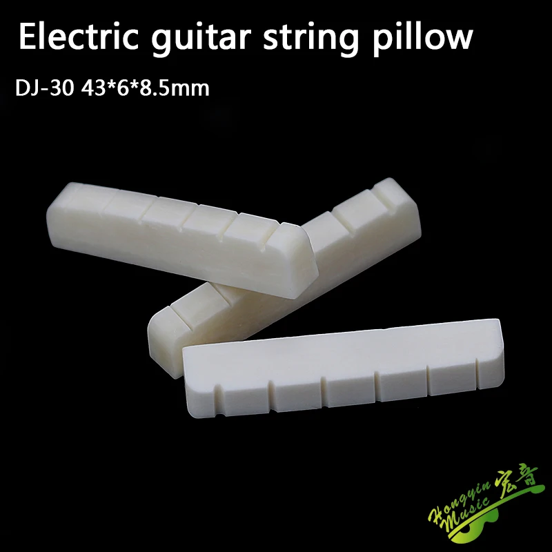 Echter geschlitzter Knochensattel für E-Gitarre, oberes Saitenkissen (unterer flacher Sattel 42/43*3,4*6) HUATOOL – Detail 6