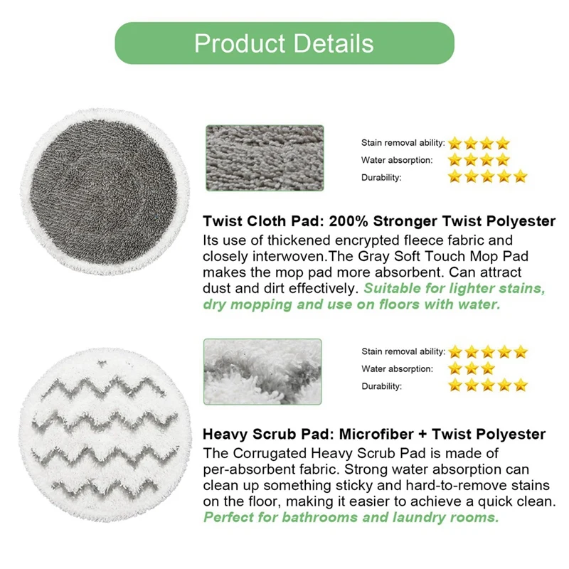 Насадки для швабры Shark S7000, S7001TGT, S7005, S7020, 10 шт.