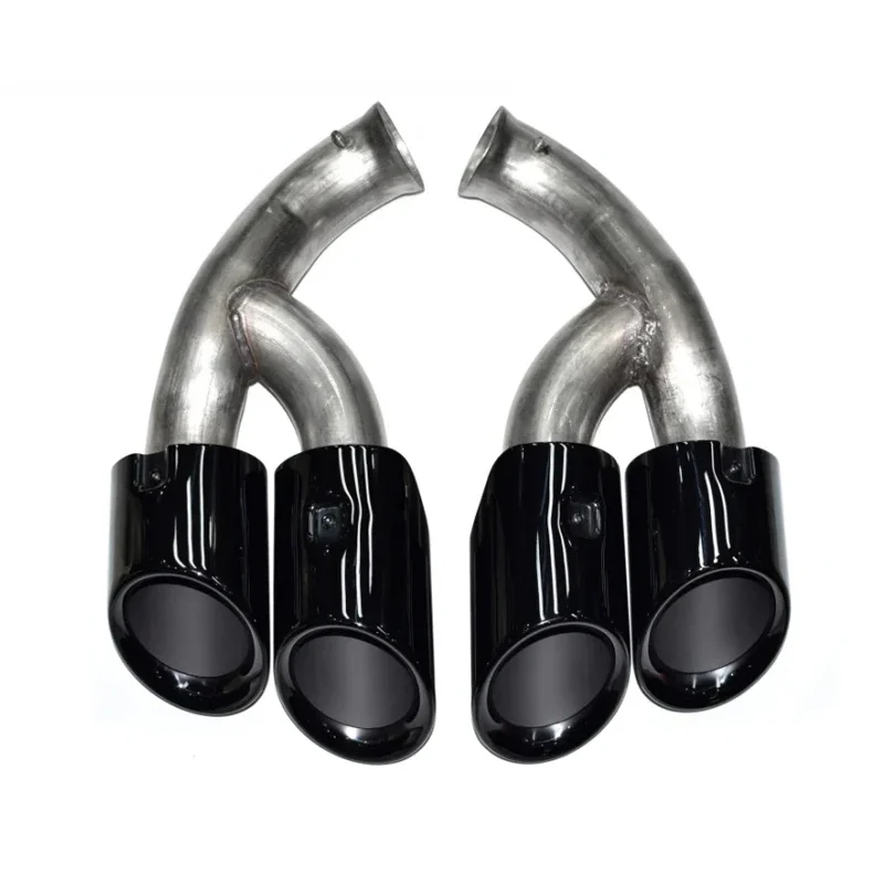 

Exhaust tip for 2015-2017 Porsche Cayenne Quad Round Square Tailpipe GTS Exhaust Pipe Muffler TURBO Exhaust Head