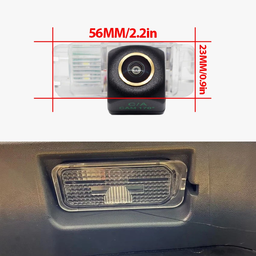170 Degree AHD 1080P Car Rear View Camera For Ford Mondeo Fiesta S-Max 2007~2009 2010 2011 Reverse Vehicle Monitor Accessories view 2