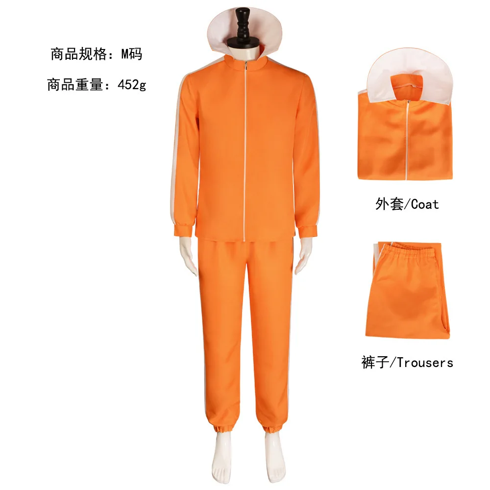 Me Gru & Vector Cosplay Costume Set – Orange & Gray Zip-Up Jacket with Scarf, Glasses & Hood for Halloween, Anime Convention