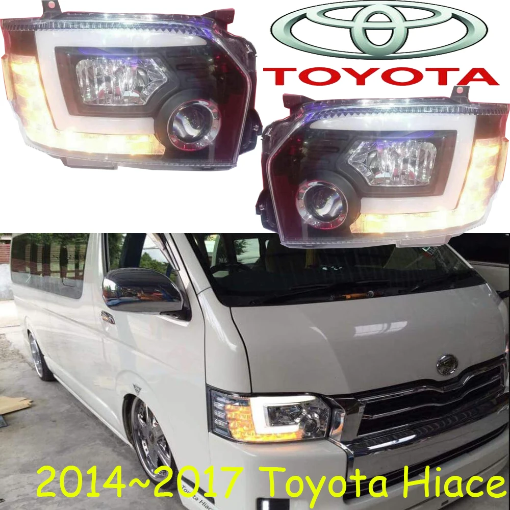 

Have stock Car Styling head lamp For Hiace headlight 2014~2017 hid bulb DRL Bi-Xenon Lens hi LO Beam HID KIT hiace taillight