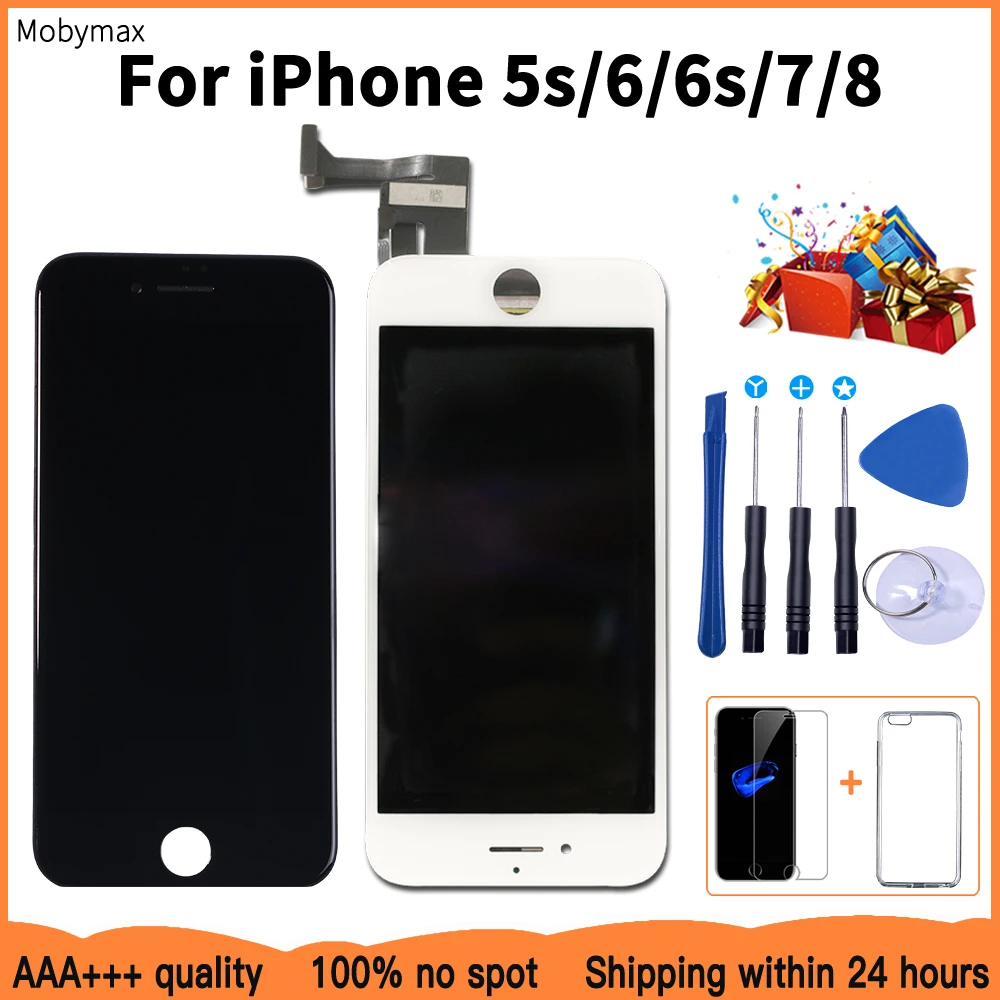 

LCD Screen For iPhone 6 6plus 6s 7 8plus Touch Glass Complete Fix Your Broken Screen All Test Work with Free Gifts Free Shipping