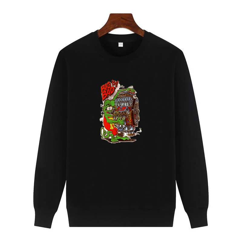 Ed Big Daddy Roth Rat Fink Outrageous Hot Rod Unisex Classic graphic sweatshirts winter thick sweater hoodie Men's sportswear