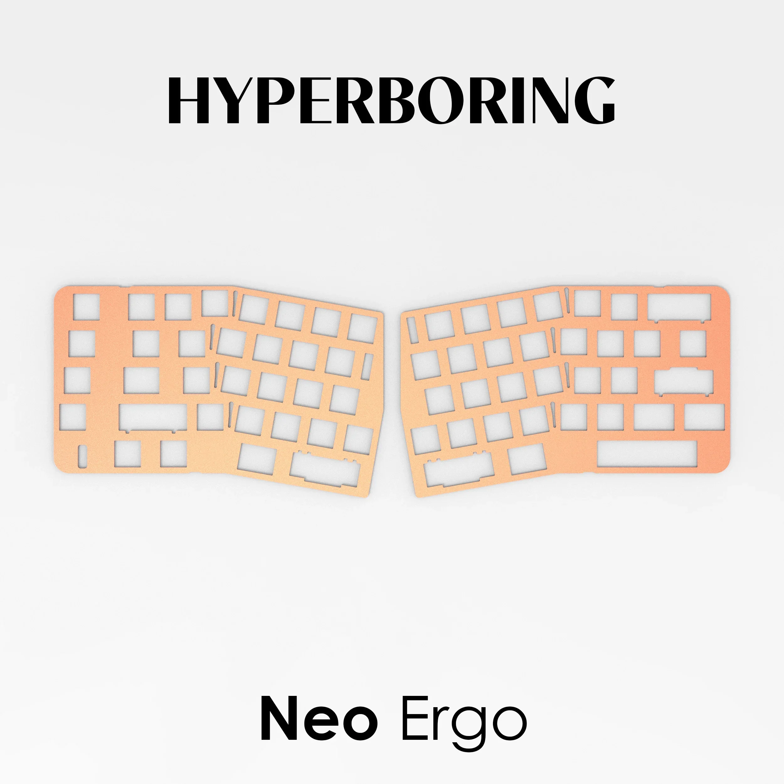 Neo Ergo Keyboard Plate only PP PC POM FR4 Aluminum